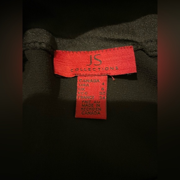 JS collections sided sheer rhinestone pants size 4 EUC - Picture 6 of 7